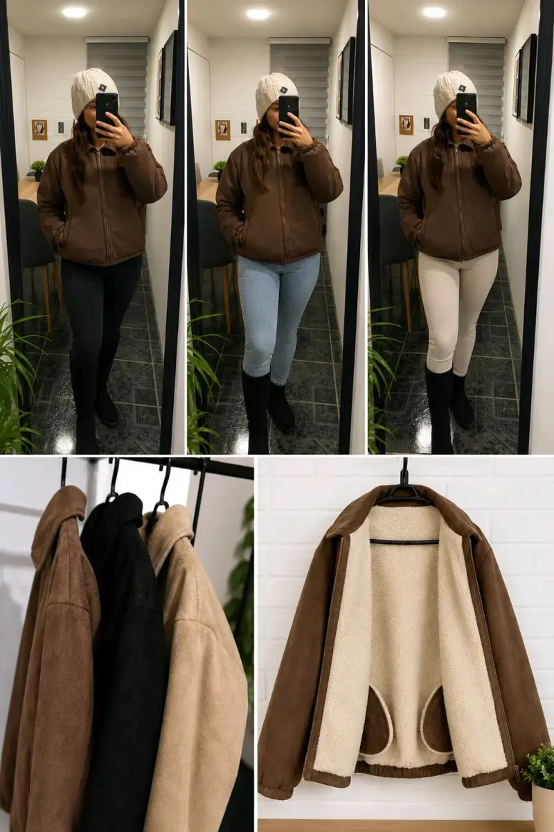Chaqueta forrada COMPLETA !! 🤎🖤 - 4