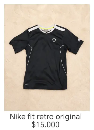 Polera deportiva Nike Fit retro original - miniatura 1