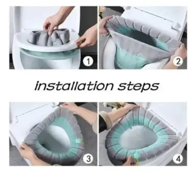 Cojín de Felpa para Asiento de Inodoro - miniatura 3