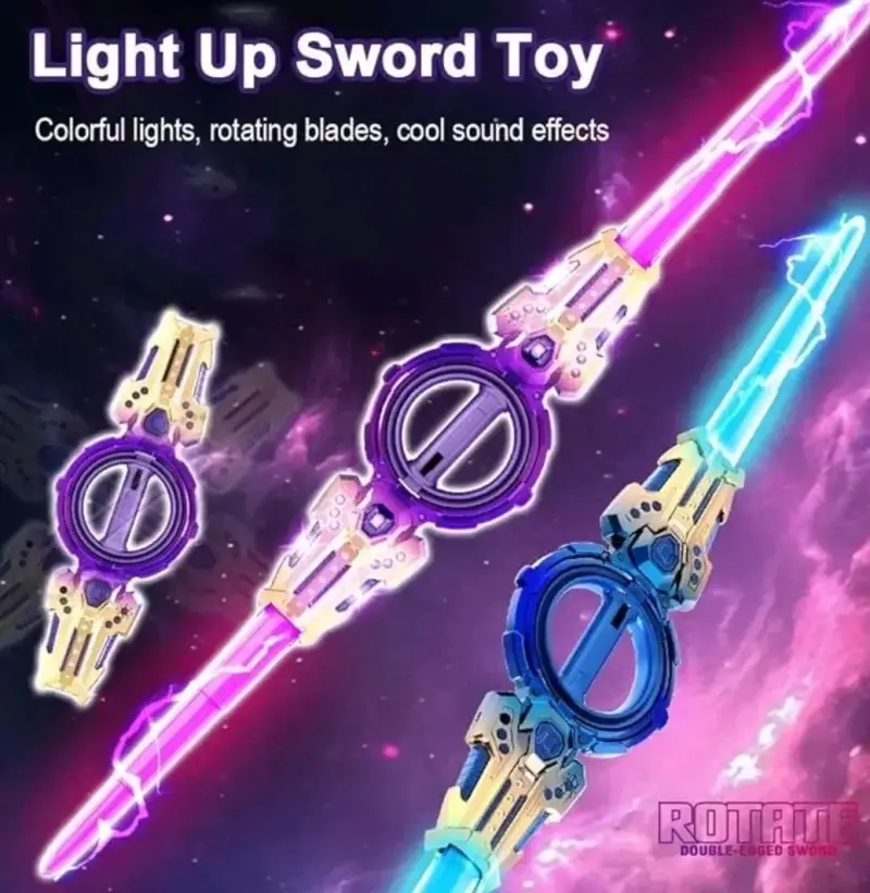 Espada láser doble Fire Piral Sword para niños - 4
