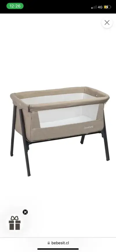 Cuna colecho Bebesit Easy LX beige con mosquitero - miniatura 1