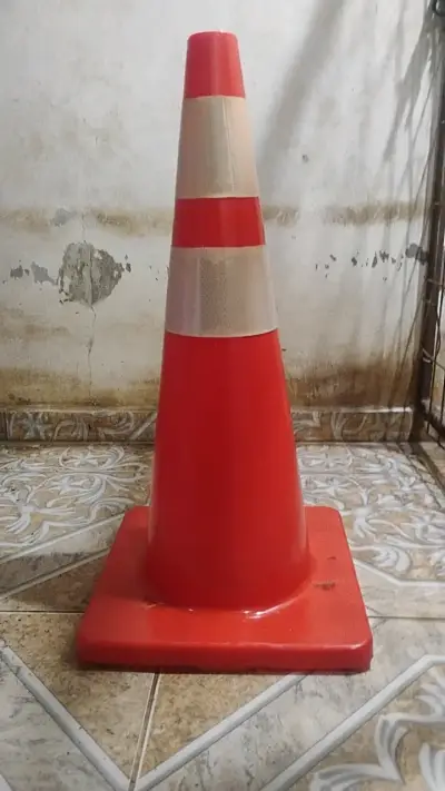 Cóno vial de 70 cm rojo - miniatura 1