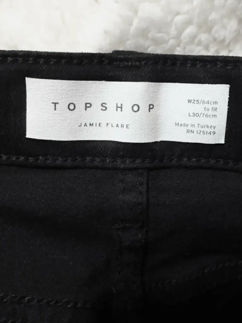 Jeans Topshop Jamie Flare Negro - 4