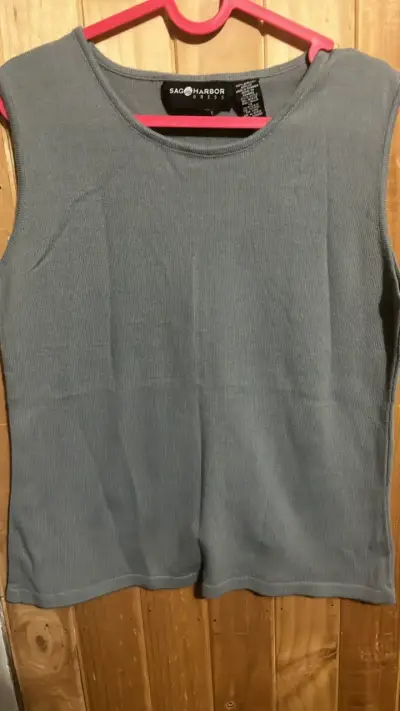 Blusa sin mangas gris Sag Harbor - miniatura 1