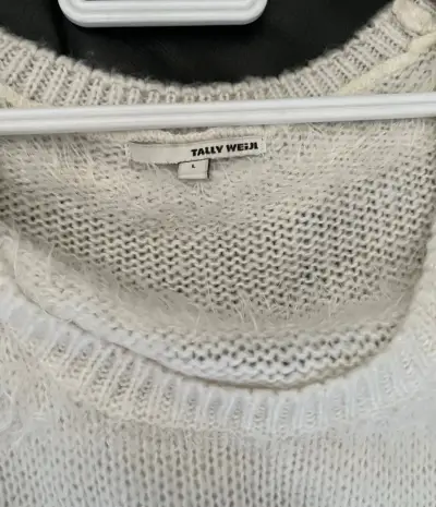 Suéter blanco de lana Tally Weijl para mujer - miniatura 4