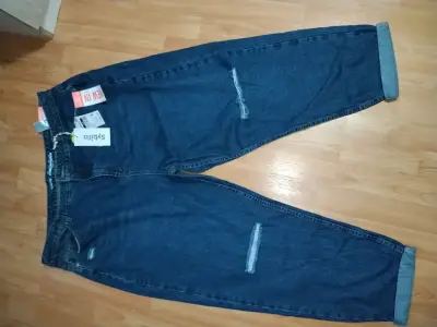 Jeans de mezclilla azul sibylla  talla 54 - miniatura 1