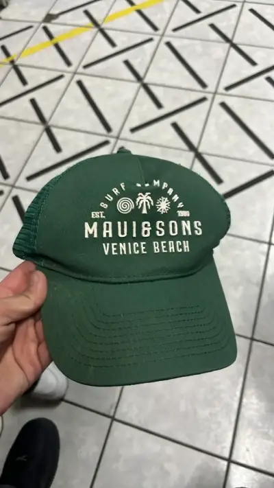 Gorra verde Maui & Sons Venice Beach - miniatura 1