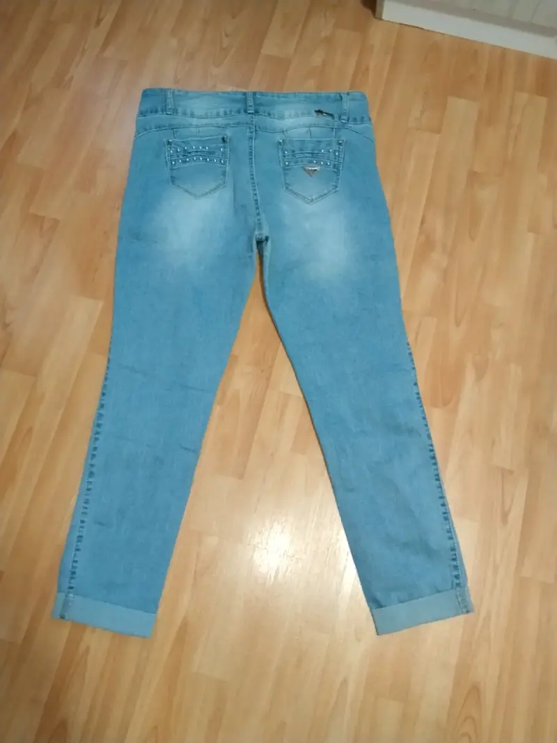 Jeans de mujer menina desgastados azul claro T 52 - 2