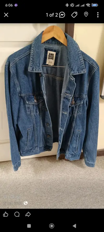 Chaqueta de mezclilla azul para hombre Americanino - miniatura 1