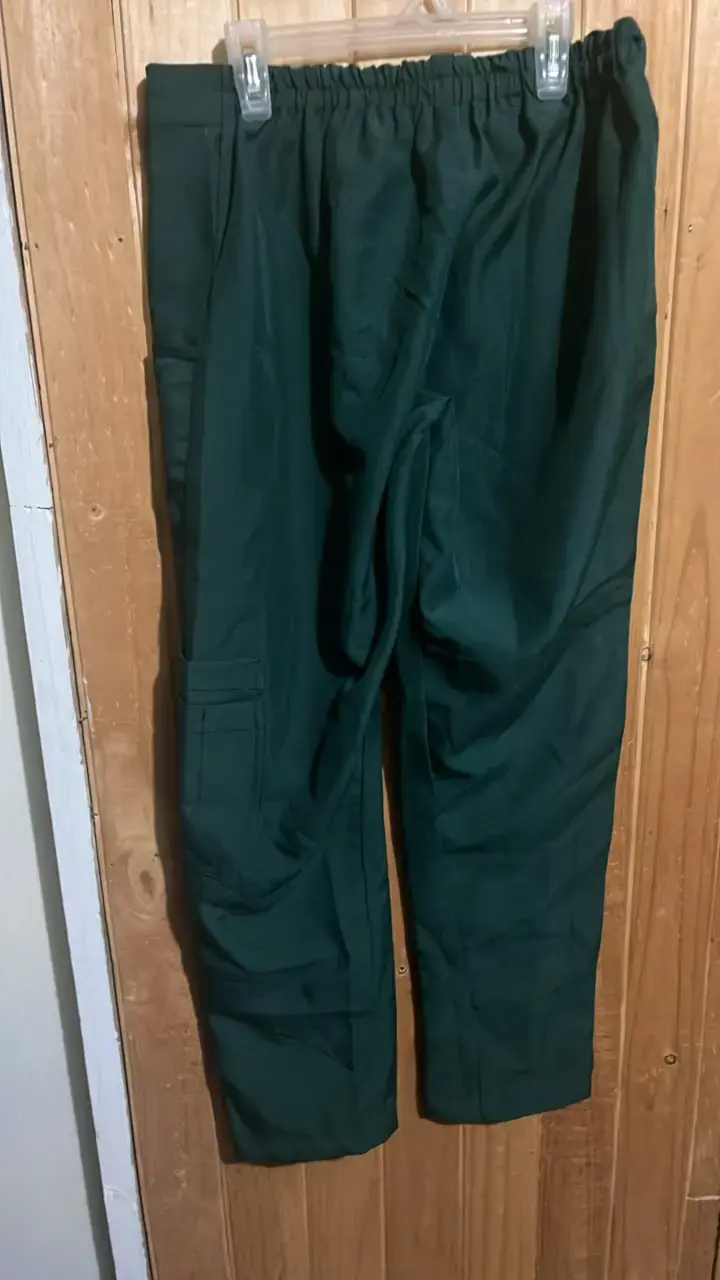 Pantalones cargo clínico verdes unisex - 3