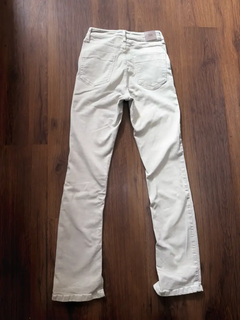 Jeans Zara Color Crudo Talla 34 - 2