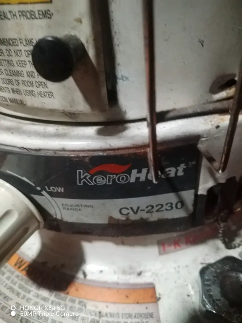 Calefactor a queroseno portátil usado - 2
