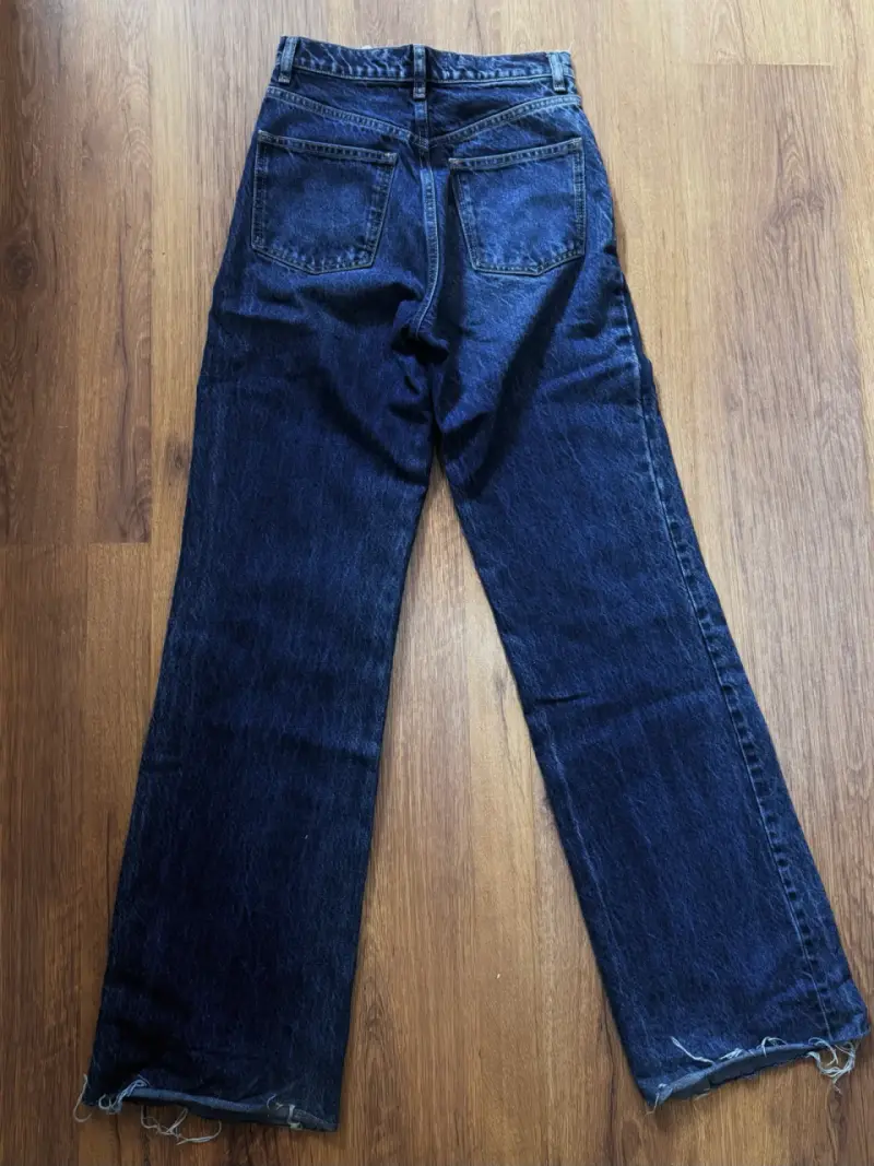 Jeans Zara Wide Leg Azul Oscuro Talla 34 - 3