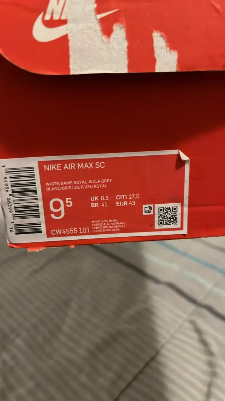 Zapatillas Nike Air Max SC Blanco y Azul - 4