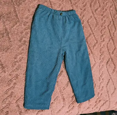 Pantalones de bebé Shein azul con forro polar - miniatura 2