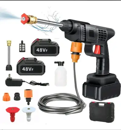 Hidrolavadora portátil inalámbrica 48V con accesor - miniatura 2