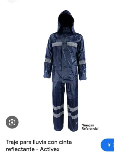 Traje impermeable con cinta reflectante Activex - miniatura 1