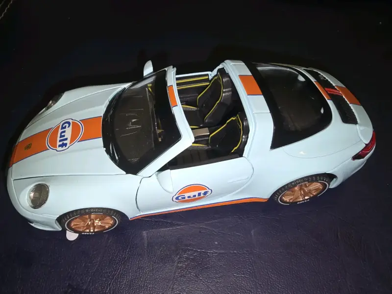 Auto de Juguete Porsche 911 Gulf Esc 1:32. 15,5 Cm - 3