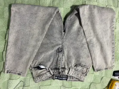 Jeans de mezclilla mom gris 40 - miniatura 2