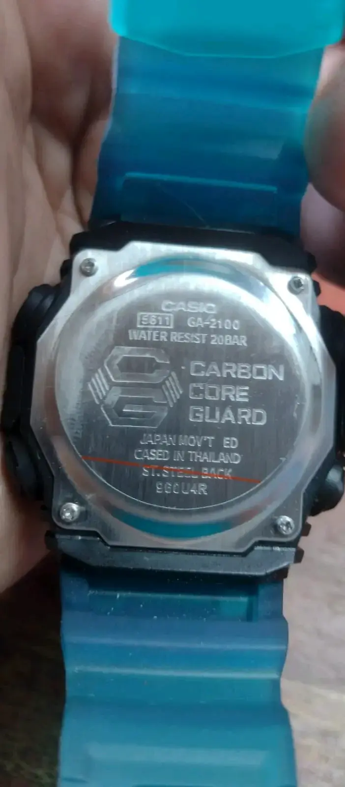 Reloj Casio G-Shock GA-2100 Azul Resistente - 3