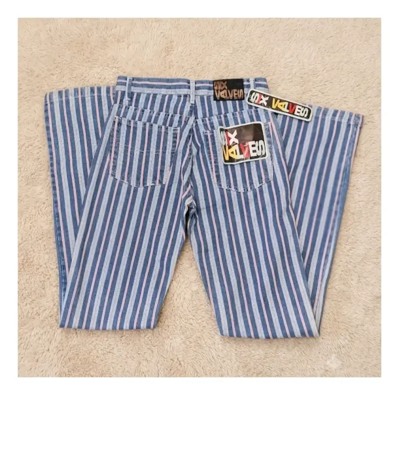 Pantalones a rayas azul talla 38 nuevos - 2