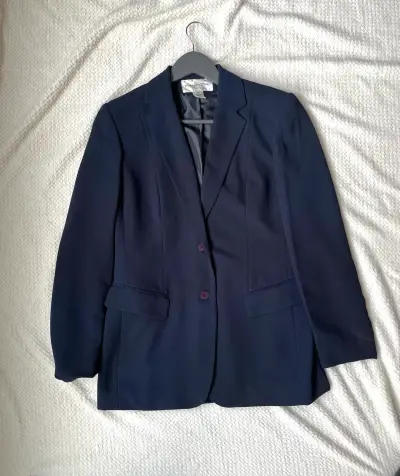 Blazer azul oscuro para mujer elegante - miniatura 1