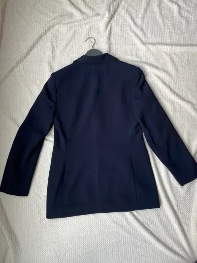 Blazer azul oscuro para mujer elegante - miniatura 2