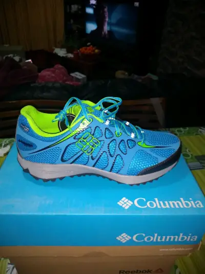 Zapatillas deportivas Columbia azul y verde - miniatura 1