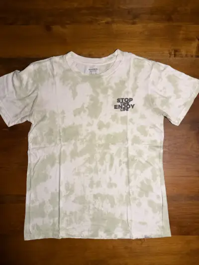 Polera tie-dye Nixon verde claro - miniatura 1