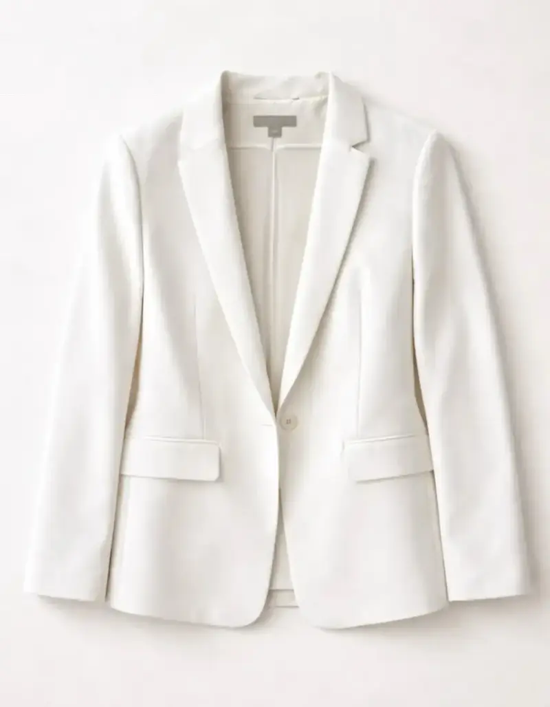 Blazer blanco elegante para mujer - 2