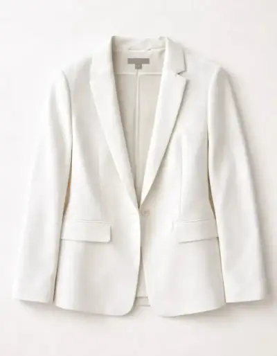Blazer blanco elegante para mujer - miniatura 2