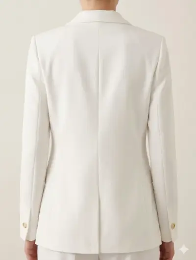 Blazer blanco elegante para mujer - miniatura 4