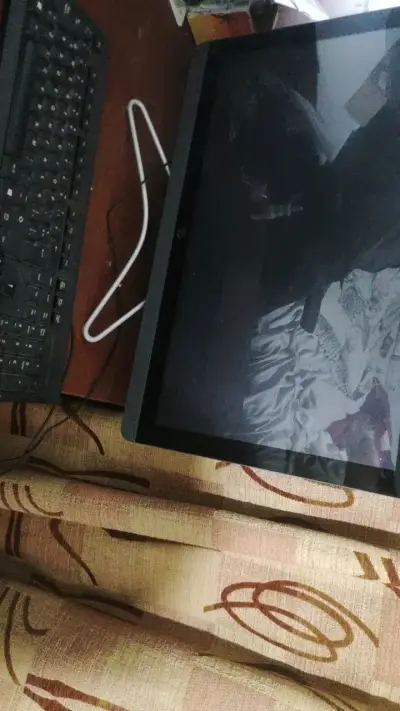 PC Monitor y teclado HP en buen estado - miniatura 2