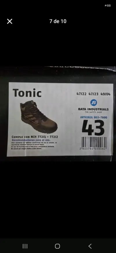 Zapato de Seguridad BATA Industrials Tonic Verdes - miniatura 3