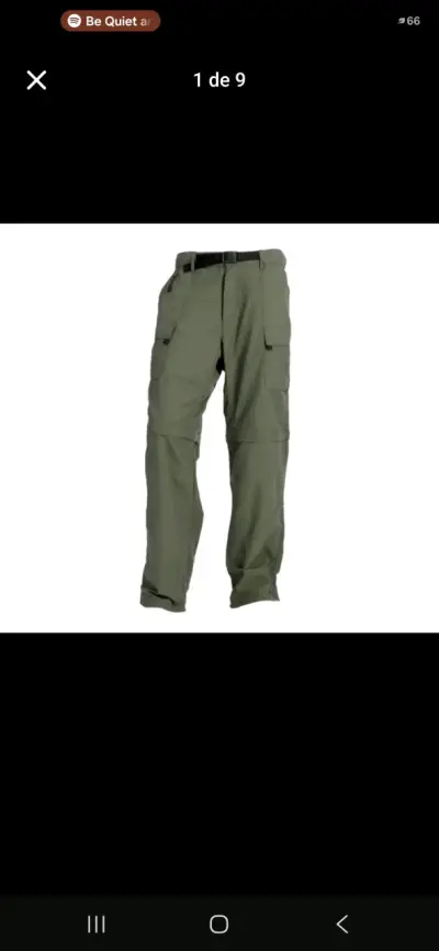 Pantalón Outdoor desmontable Hombre UV45 Maritex - miniatura 1
