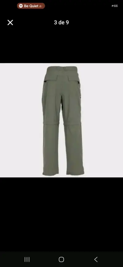 Pantalón Outdoor desmontable Hombre UV45 Maritex - miniatura 2
