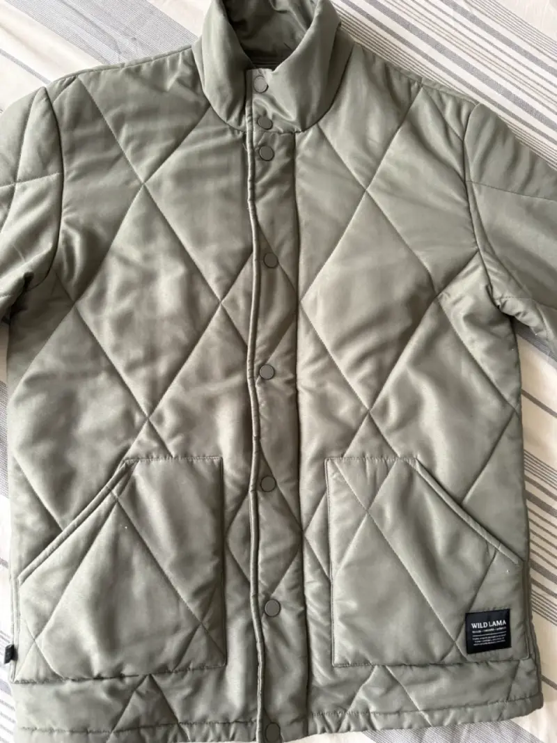 Chaqueta acolchada verde oliva Wild Lama - 3