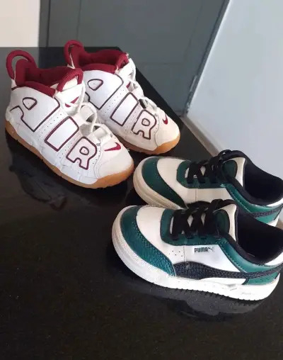 Zapatillas Nike Air More Uptempo y Puma Rebound para niños - miniatura 2