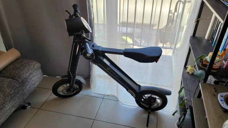 Scooter eléctrico plegable E-Cycle negro - 1