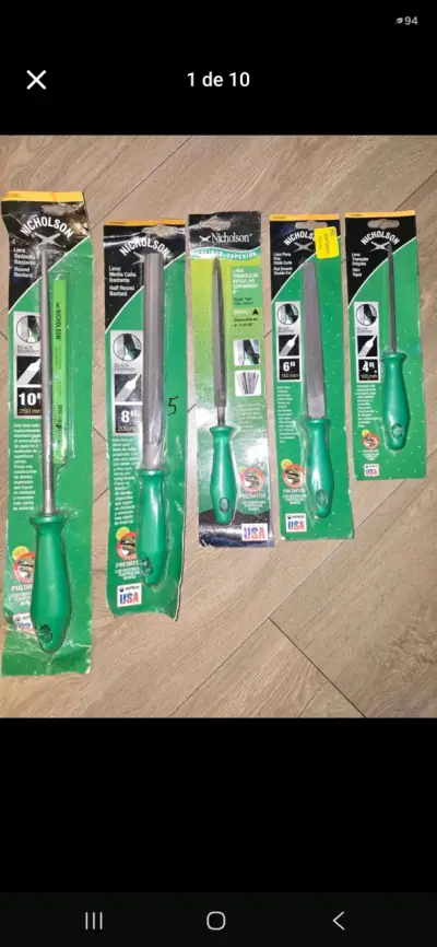 Set de 5 Limas Pro Nicholson con mango ergonómico - miniatura 1