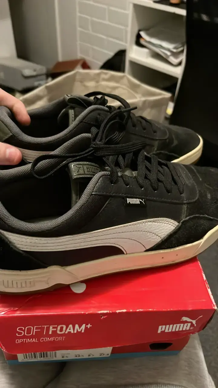 Zapatillas Puma C-Skate negras y blancas