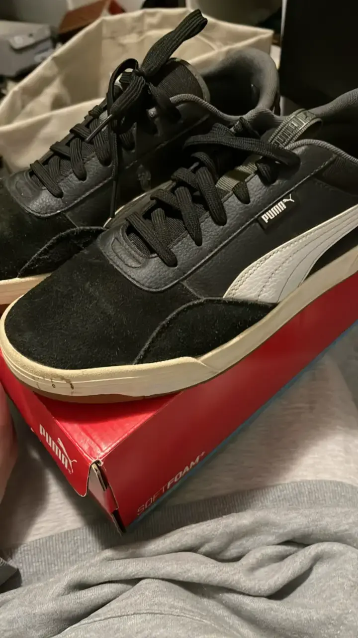 Zapatillas Puma C-Skate negras y blancas - 3