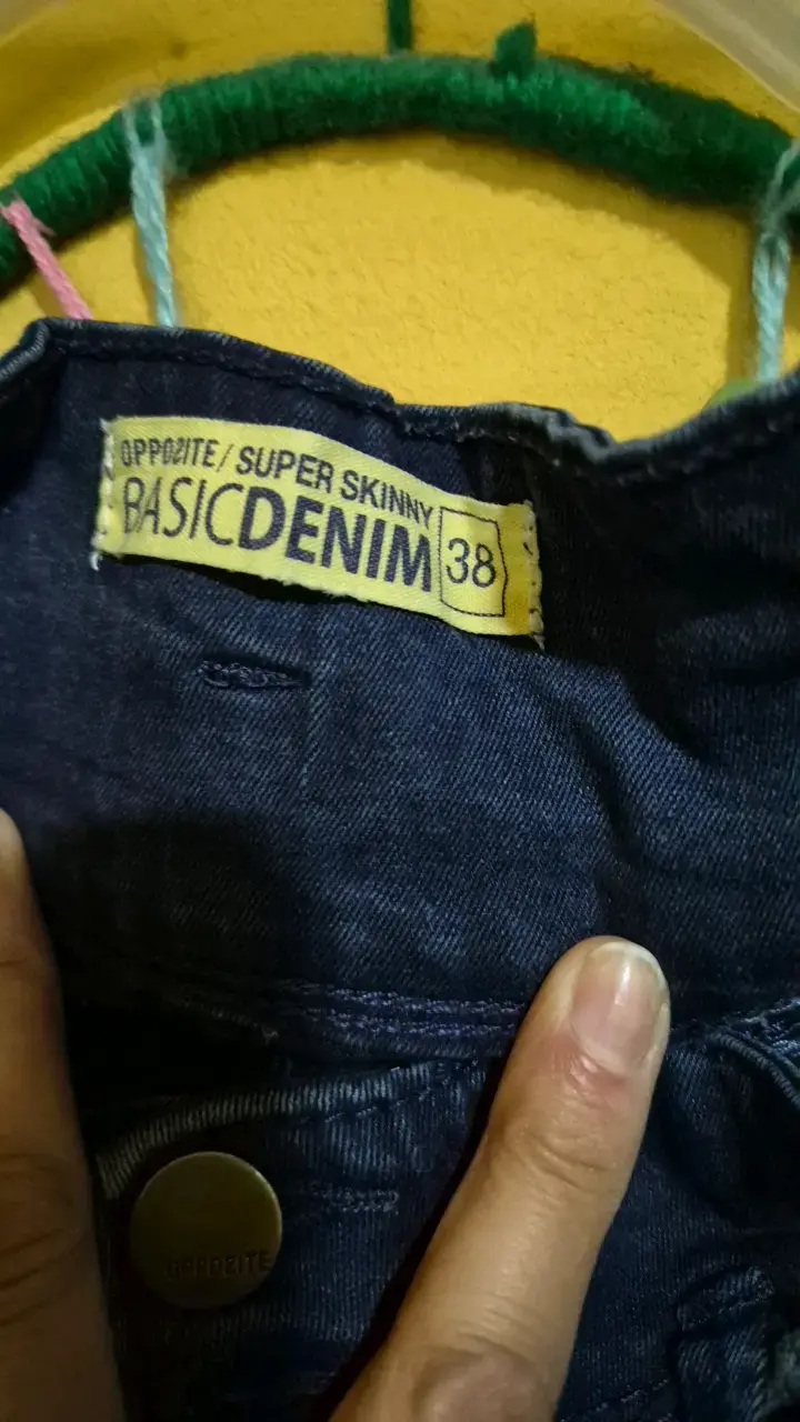 Jeans super skinny azul oscuro talla 38 - 2