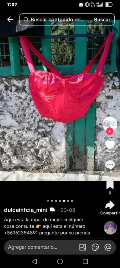Top de tirantes rojo a cuadros - miniatura 2