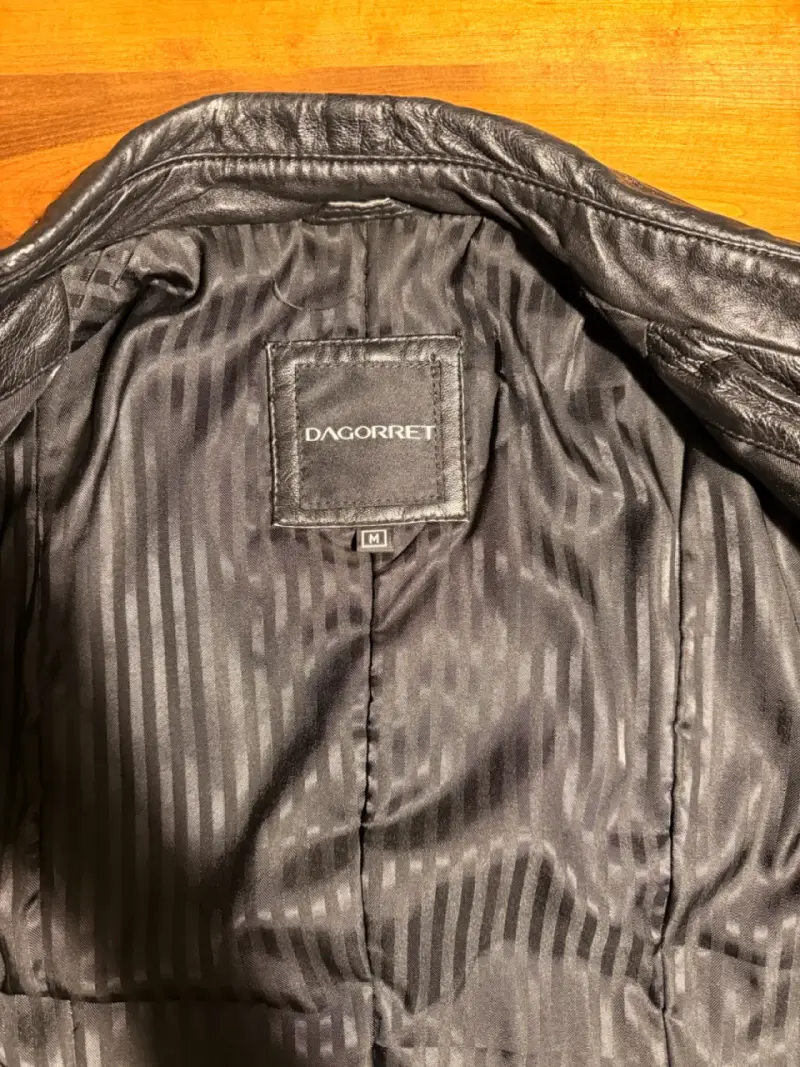 Abrigo de cuero negro Dagorret para mujer - 3