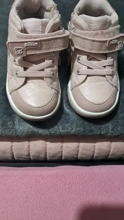 Zapatillas rosadas para niña Pillin con brillo - miniatura 2
