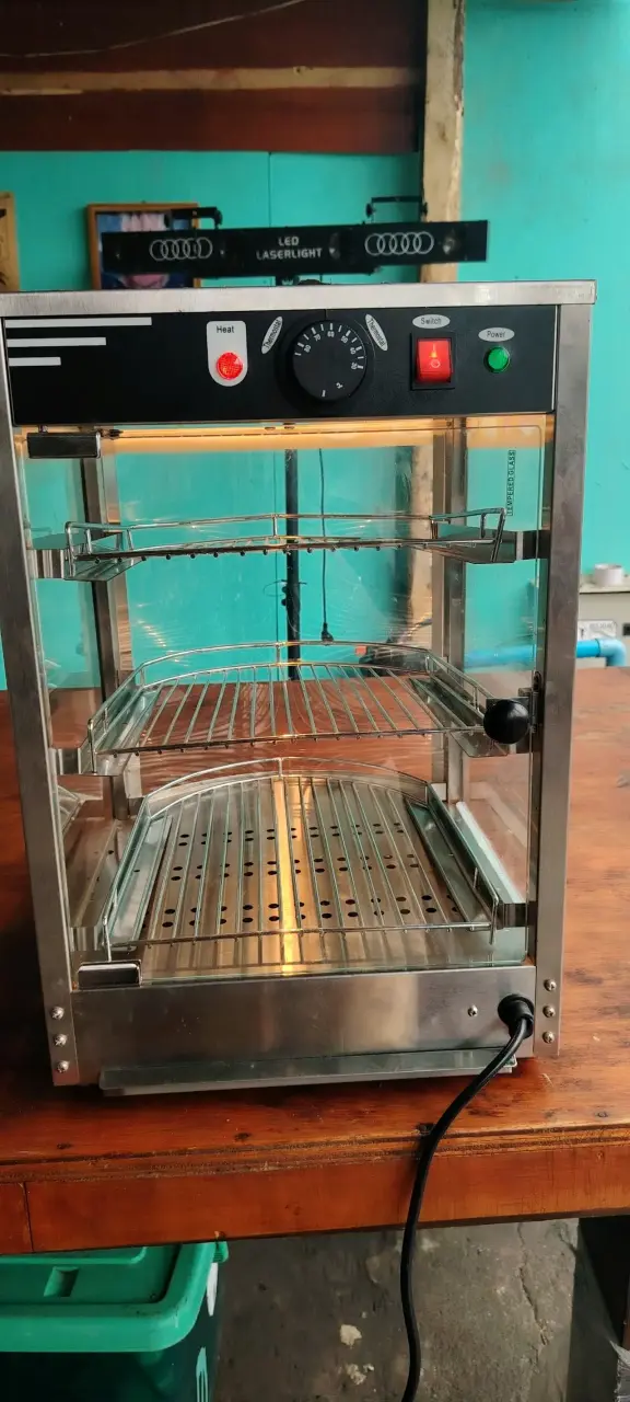 Vitrina Calentadora de Alimentos de Acero Inoxidab - 5