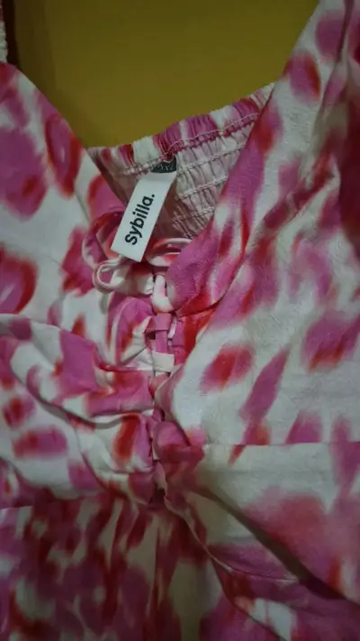 Vestido corto estampado rosa Sybilla - miniatura 2