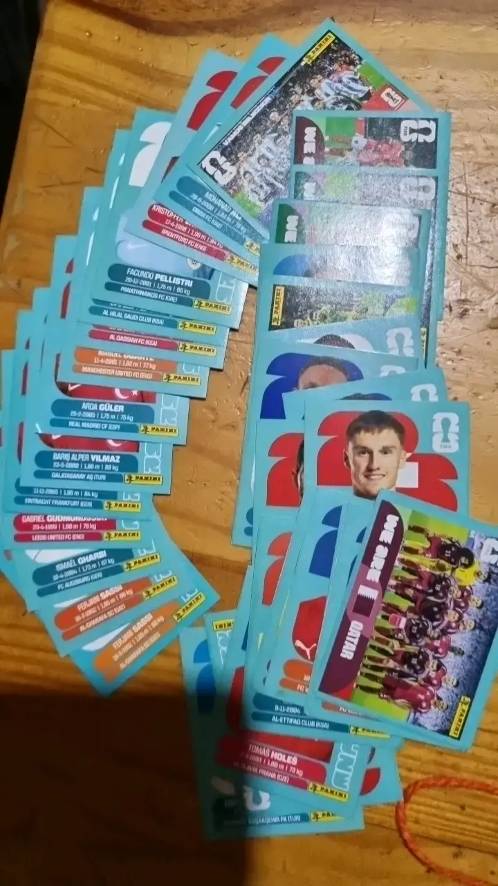 Colección de láminas Panini del Mundial 2022