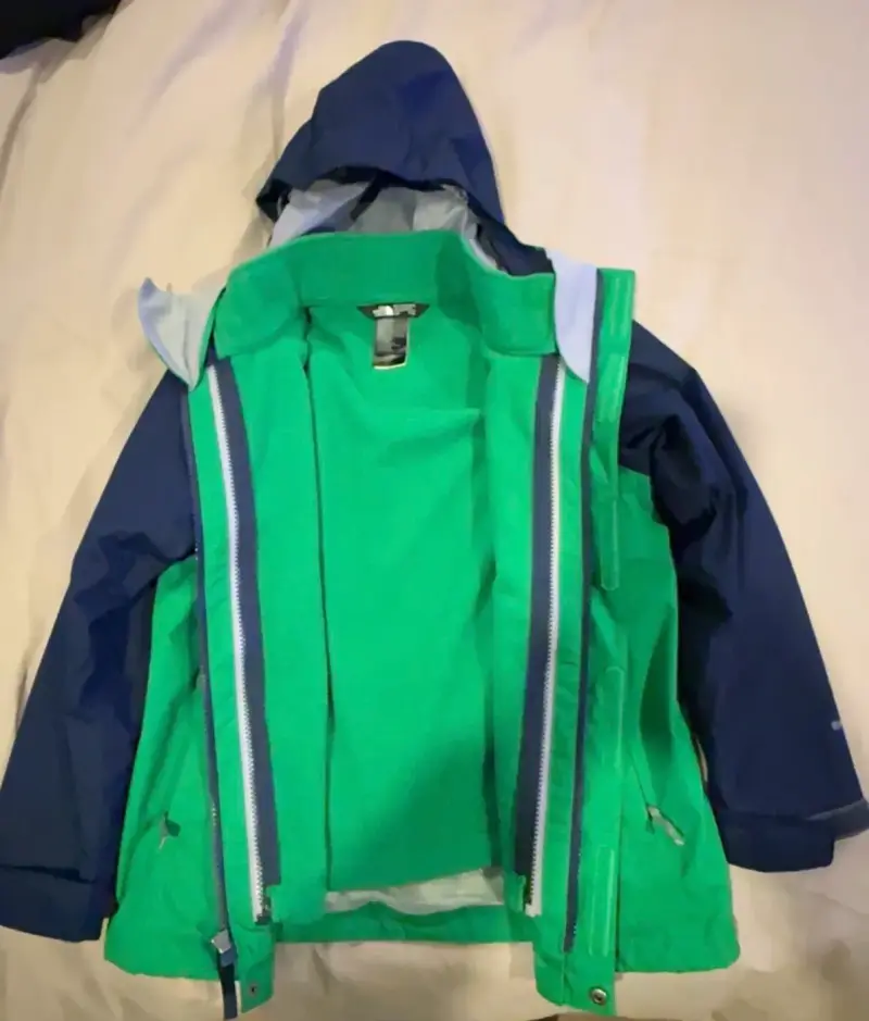 Chaqueta impermeable The North Face verde y azul - 2